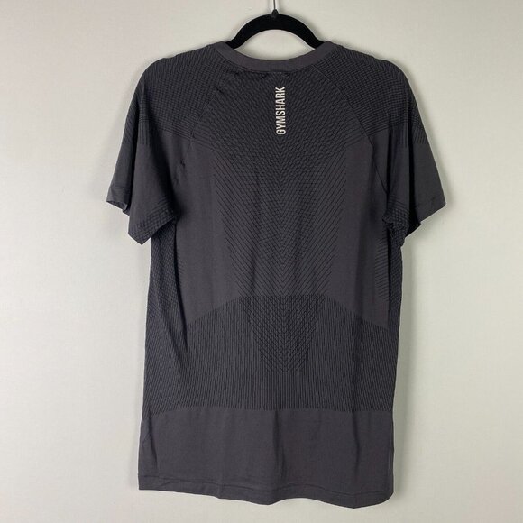 Gymshark T Shirt Mens Medium Gray Short Sleeve Athletic Fit - Picture 6 of 10